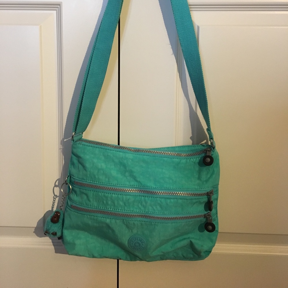 Turquoise Kipling bag
